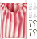 Reusable Dirty Rag Storage Linen Bag, Vertical Stripes by Ribbonlic