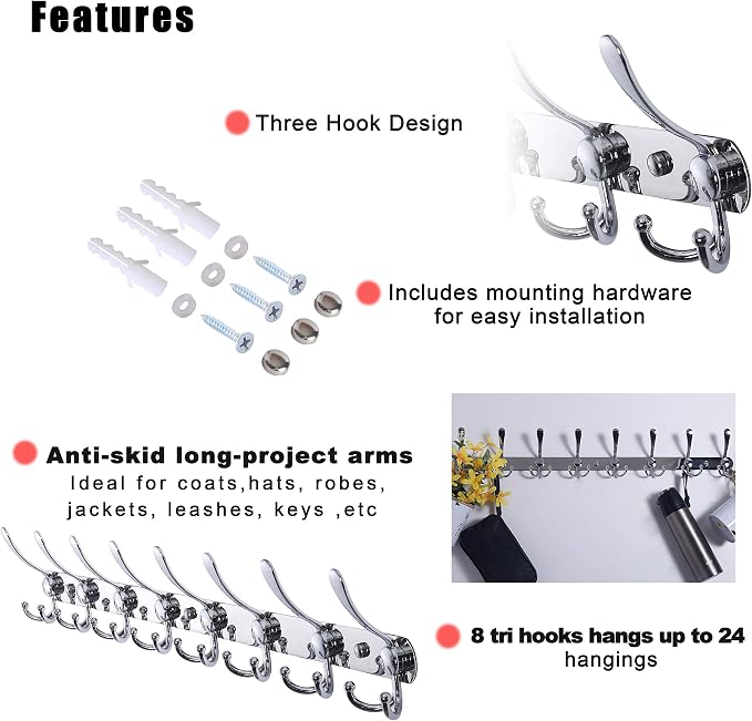 Coat Rack Wall Mount - Image 5
