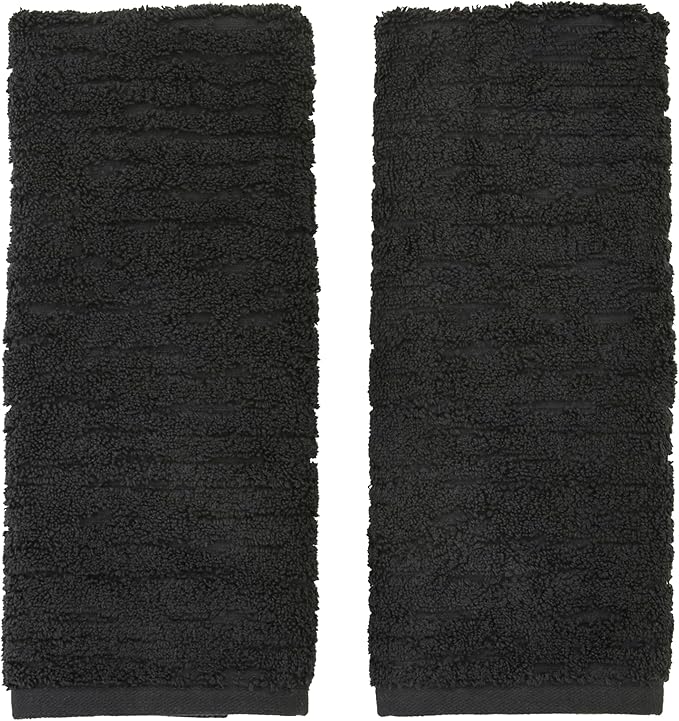 SKL Home CloudSoft Hand Towel Set, 100% Cotton Luxury, Slate | Premium by SKLHomebySaturdayKnightLtd