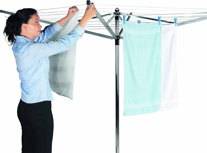 Brabantia Lift-O-Matic Advance Outdoor 4 Arm Clothesline Height Adjustable - Image 11