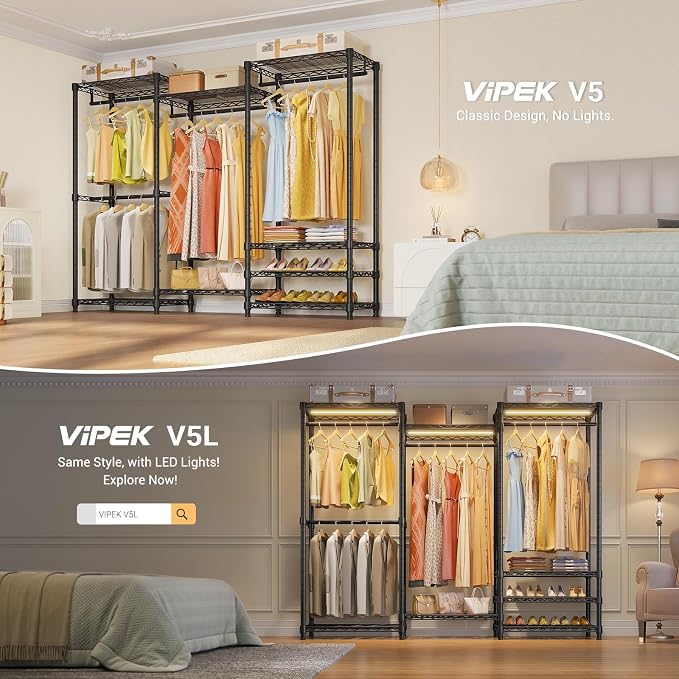 VIPEK V5 Heavy Duty Clothes Rack, Freestanding Modular Closet System, 4 x 23.6 - Image 3