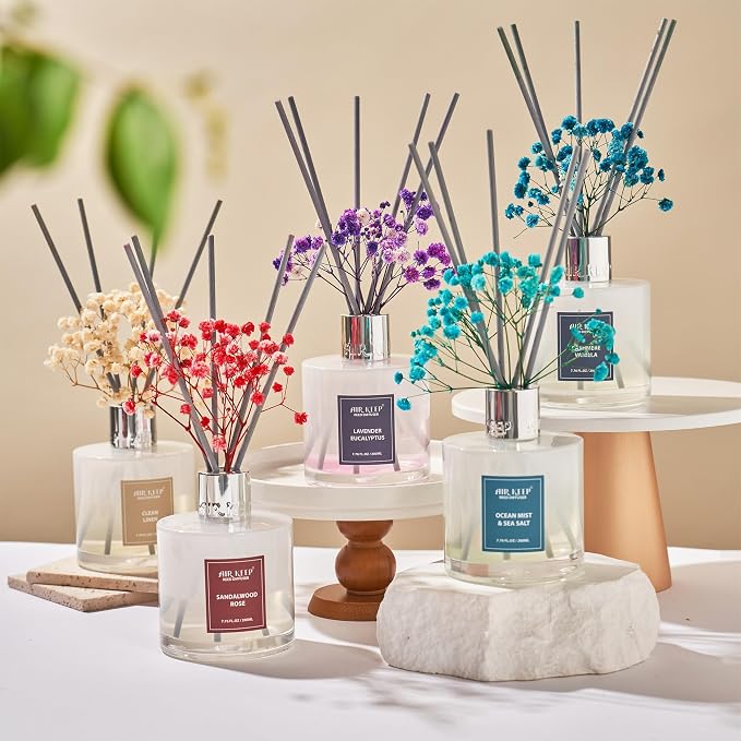 Reed Diffuser Set/Clean Linen/6.76 fl oz/1 Pack/Home & Office Decor - Image 2