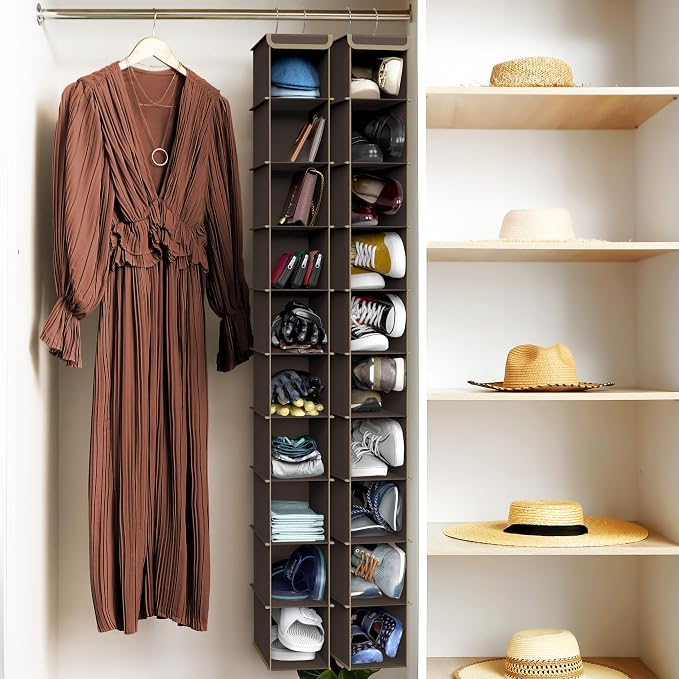 Simple Houseware 10 Shelves Closet Hanging Shoe Organizer, Holds Up to 20 lbs - Image 2