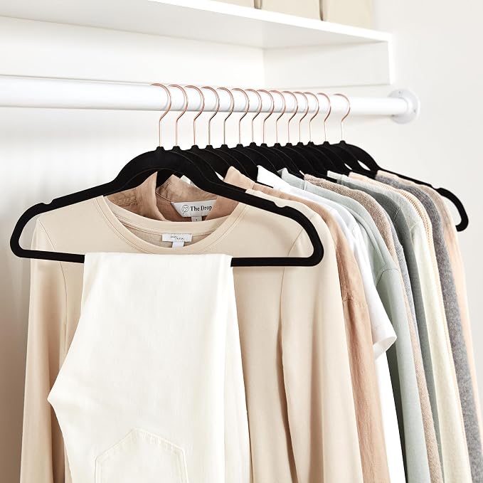 Amazon Basics Slim Velvet Non-Slip Space Saving Suit Clothes Hangers - Image 6