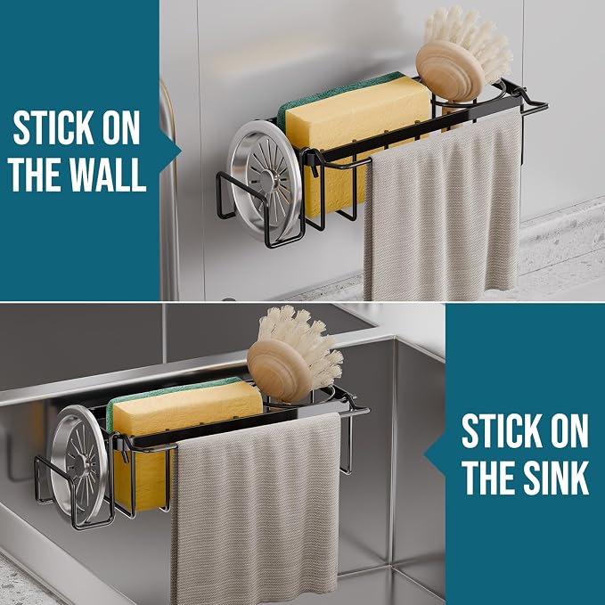 TAILI 4-in-1 Sponge Holder for Kitchen Sink - Image 6
