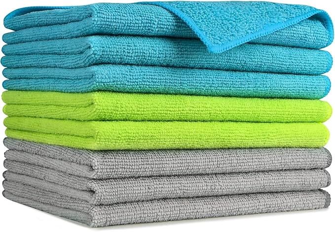 AIDEA Microfiber Cleaning Cloth-8PK, Microfiber Towels by AIDEAHOME
