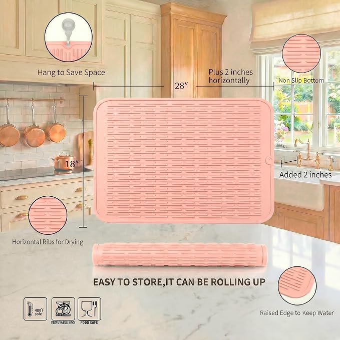 MicoYang Silicone Dish Drying Mat - Image 2