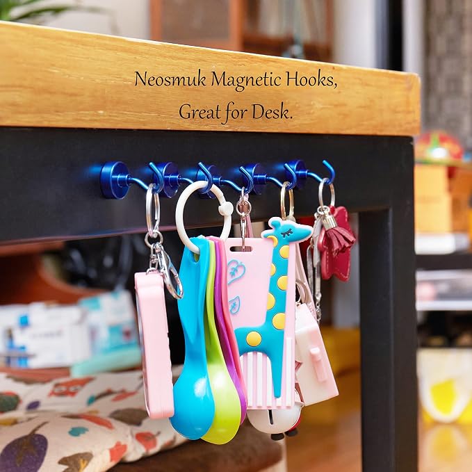 Neosmuk Magnetic Hooks, 40lb Heavy Duty, 10 Pack - Image 6