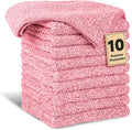 10 Pack Premium Washcloths, Highly Absorbent and Super Soft Face Towels | by TEAWOO