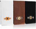 3 Pcs Western Aztec Hand Towels Southwestern Bathroom Decor | Embroidered by FuWeave