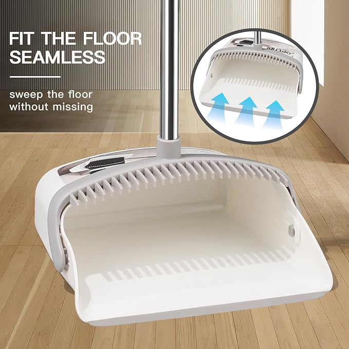 Broom with Dustpan Combo Set, Hand Broom and Dustpan Set - Image 4
