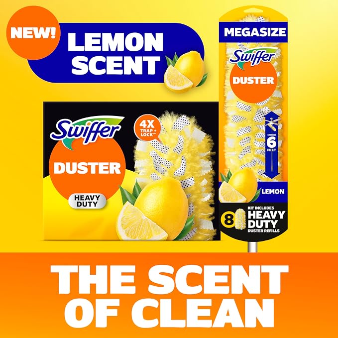 Swiffer Duster Kit with 6 ft Super Extendable Handle, Heavy Duty Starter Kit - Image 4