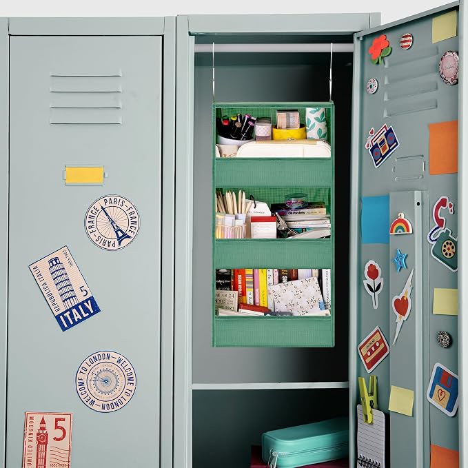 GRANNY SAYS 3-Shelf Hanging Closet Organizer, Foldable Storage, Dark Green | 33 - Image 7