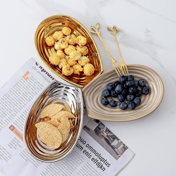 Hasense Spoon Rest for Stove Top, Ceramic Gold Spoon Holder for Stove Top and Kitchen Counter, Large Stable Heat-resistant Utensil Rest for Cooking, Spatula Ladles Tongs, Home Kitchen Decor, 1 PC