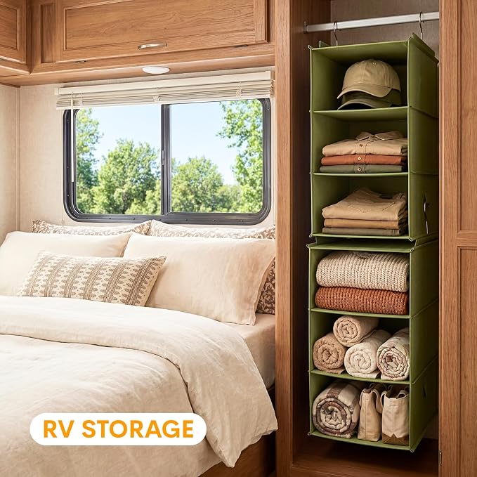 Extra Deep Hanging Closet Organizers and Storage, 2 Pack 3-Shelf | Separable - Image 2
