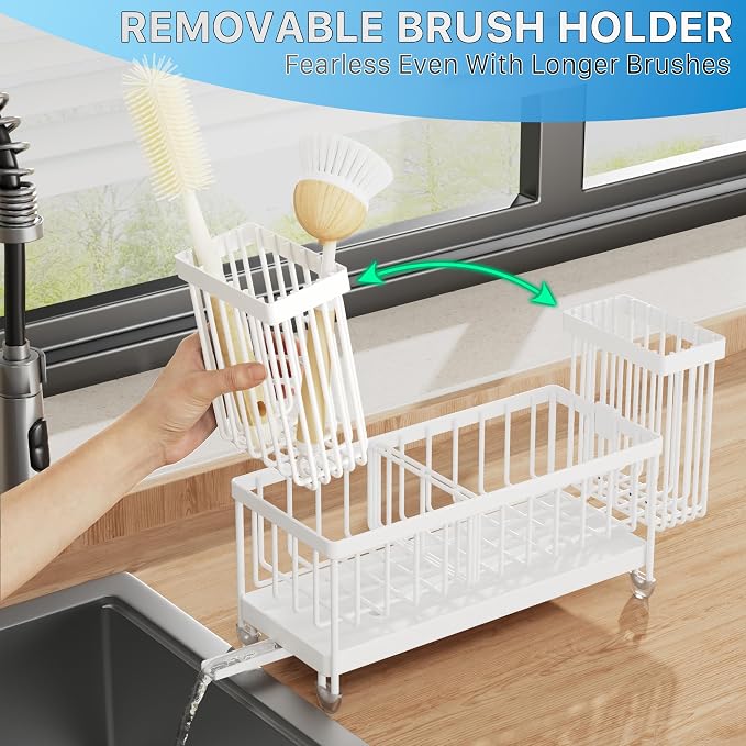 Cisily Sponge Holder for Kitchen Sink, Sink Caddy Organizer - Image 6