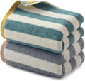 REDKISS Striped Hand Towels for Bathroom, Kitchen Decor, Guest Use, Ultra Soft by REDKISSOnline