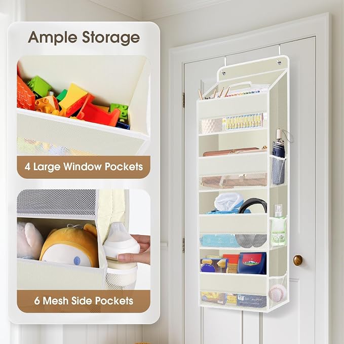 1Pack Over The Door Organizer Large Capacity Hanging Storage Room Organizer - Image 4