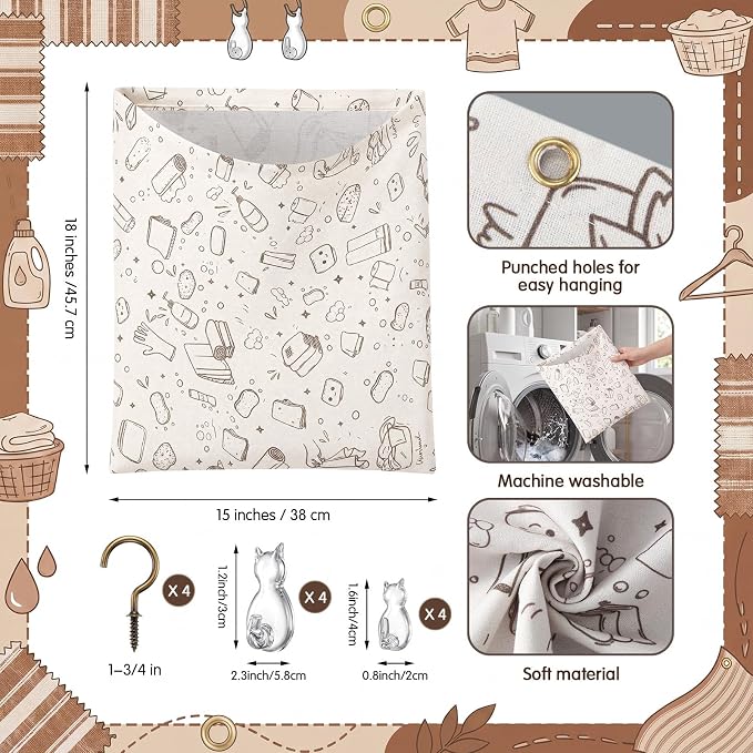 Reusable Dirty Rag Storage Linen Bag - Image 2