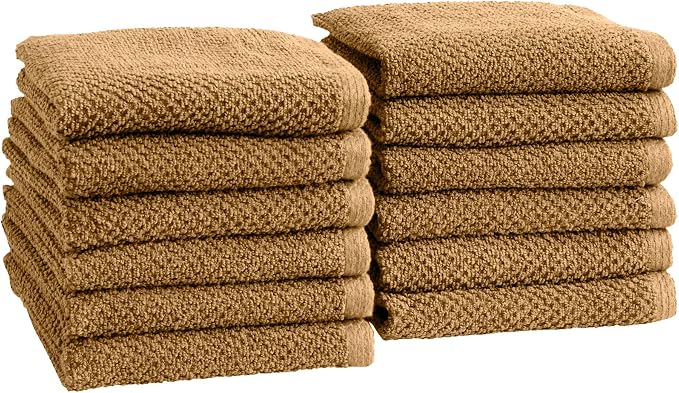 Great Bay Home 100% Cotton 12-Pack 13x13 Wash Cloth by GreatBayHome