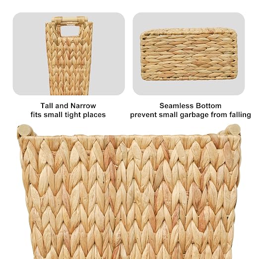 Coeusy 6 Gallon Wicker Trash Can - Image 7