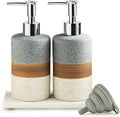Ceramic Soap Dispenser Set of 2, Hand and Dish Soap Dispenser Set | Shower by Cormomu