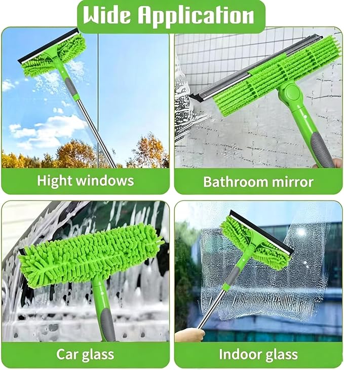 2-in-1 Window Cleaner Tool, Scrubber - Image 7