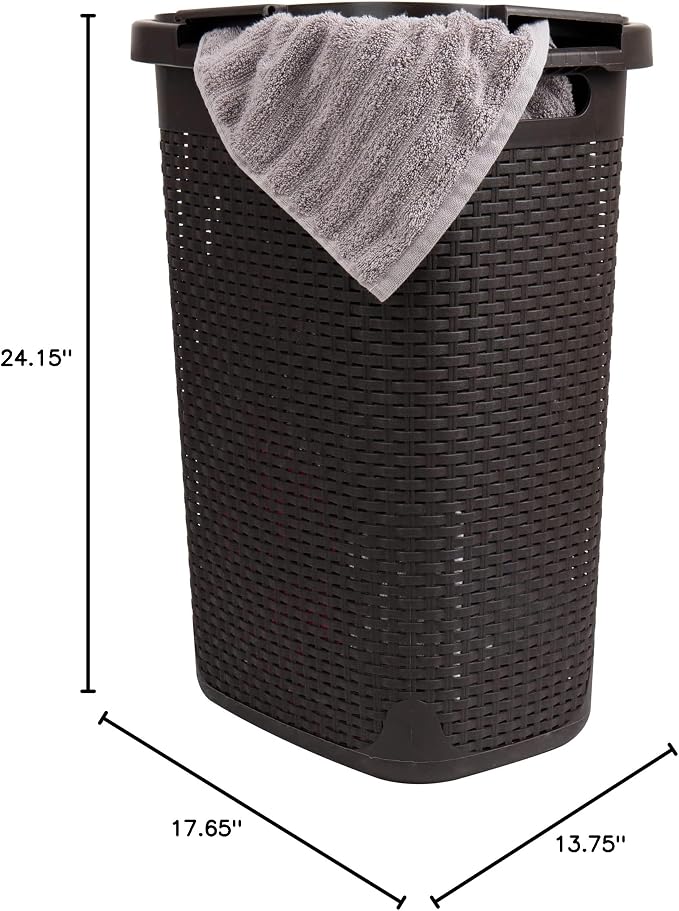 Mind Reader Slim Laundry Hamper - Image 9