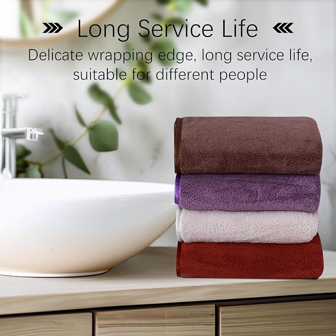 Cosy Family 6 Pack Ultra Soft Microfiber Absorbent Hand Towel, Silk Hemming - Image 4