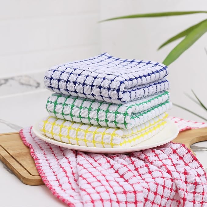 Kitinjoy Cotton 12 Pack Terry Kitchen Towels - Image 7