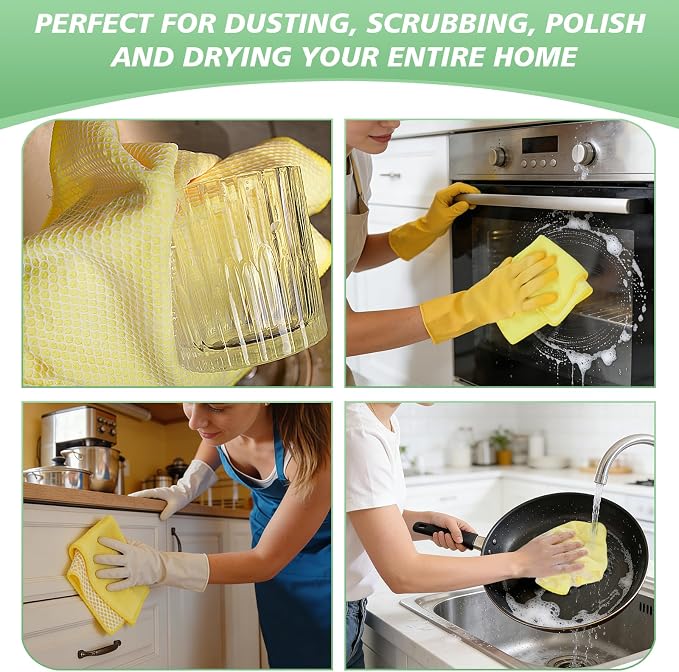 SINLAND Dish Cloth for Washing Dishes Kitchen Washcloth Cleaning Cloth - Image 7