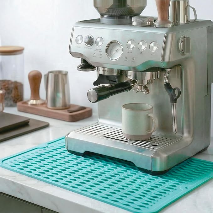 MicoYang Silicone Dish Drying Mat — Quick-Dry Ridges Counter & Sink Pad - Image 7