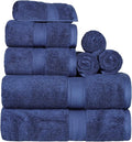 SUPERIOR Egyptian Cotton Ultra Plush & Absorbent, 8 Piece Set, Soft Luxury by SUPERIOR