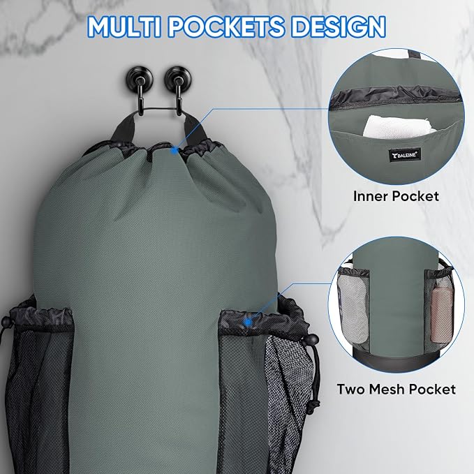 BALEINE 150L Laundry Bag Backpack, 900D Oxford Fabric Large Travel Laundry Bags - Image 4