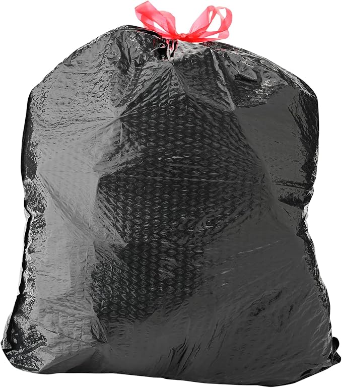 Amazon Basics 30 Gallon Flextra Strength Multipurpose Drawstring Trash Bags - Image 2