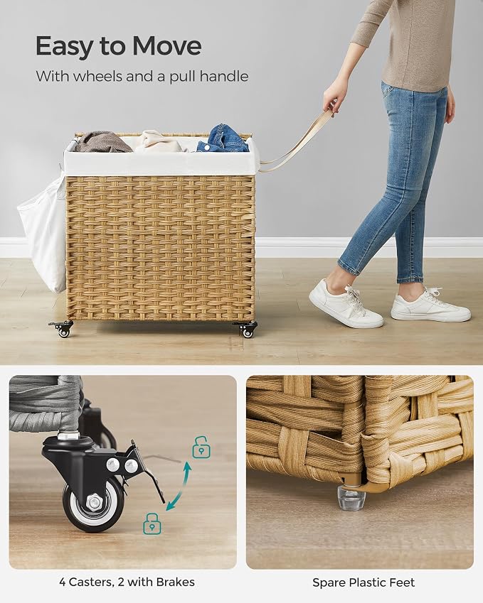 SONGMICS Rolling Laundry Hamper - Image 4
