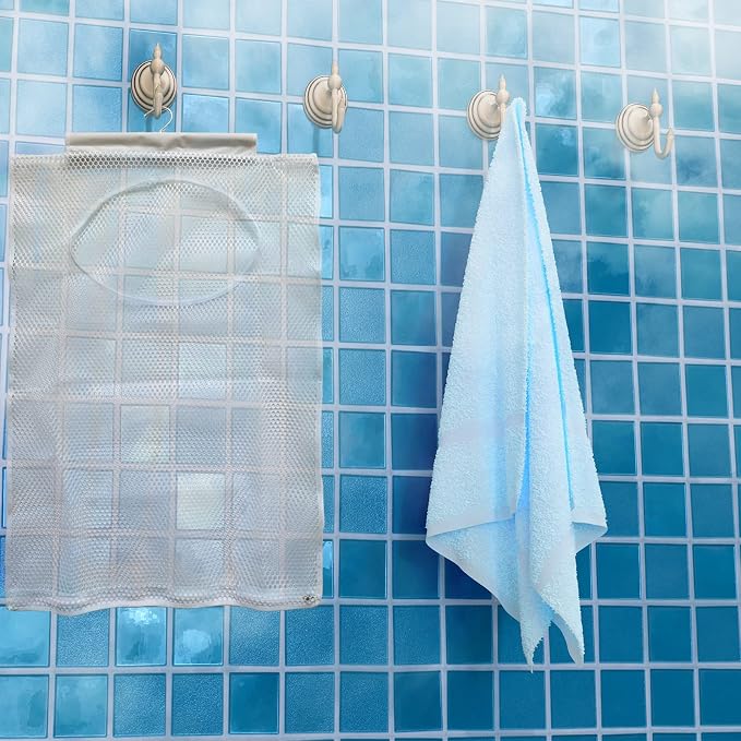 Hanging Mesh Laundry Hamper Large Dirty Clothes Bag - Image 5