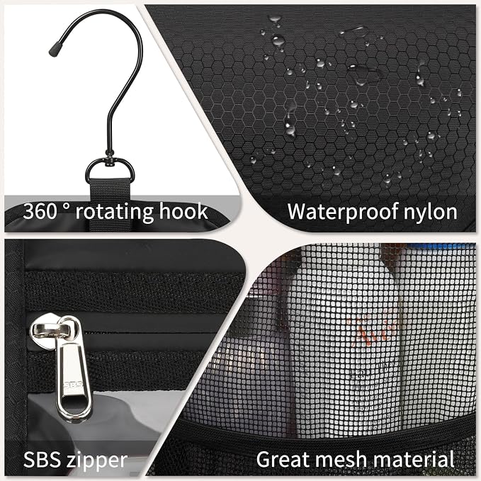 Mesh Shower Caddy Portable Shower Bag - Image 7