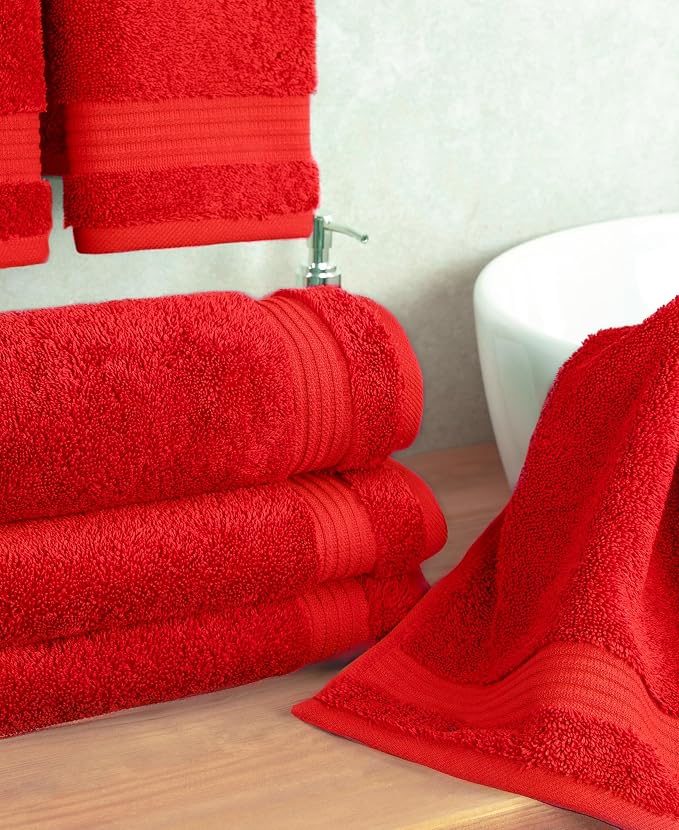 Cotton Paradise 100% Cotton Turkish Towel Set, Soft Absorbent Quick Dry - Image 2