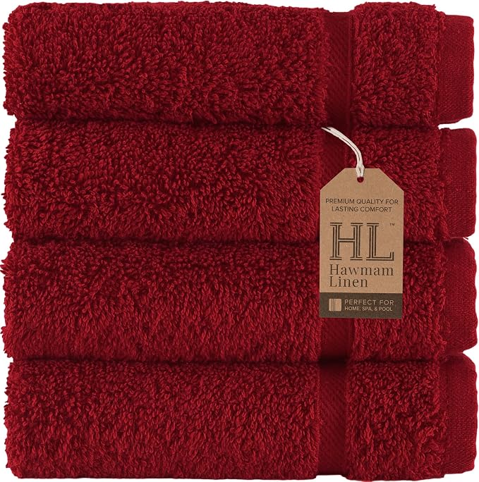 Washcloth Linen Set Premium Original Turkish Cotton, Hotel Quality by HawmamLinen