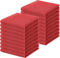 Homaxy 100% Cotton Waffle Weave Kitchen Dish Cloths 18-Pack, Brick Red | 12 x by Homaxy