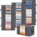 Lifewit 10 Pack 60L Clothes Storage Bins by Lifewit