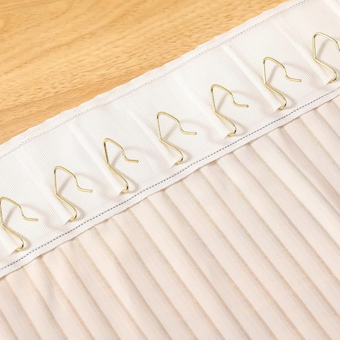 Outus 58 Pack Metal Curtain Hooks Pin-On Drapery 1.2x1, - Image 6