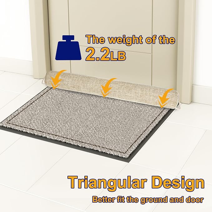 NABOWAN 38" Weighted Under Door Draft Stopper -Triangular Door Draft Blocker - Image 4