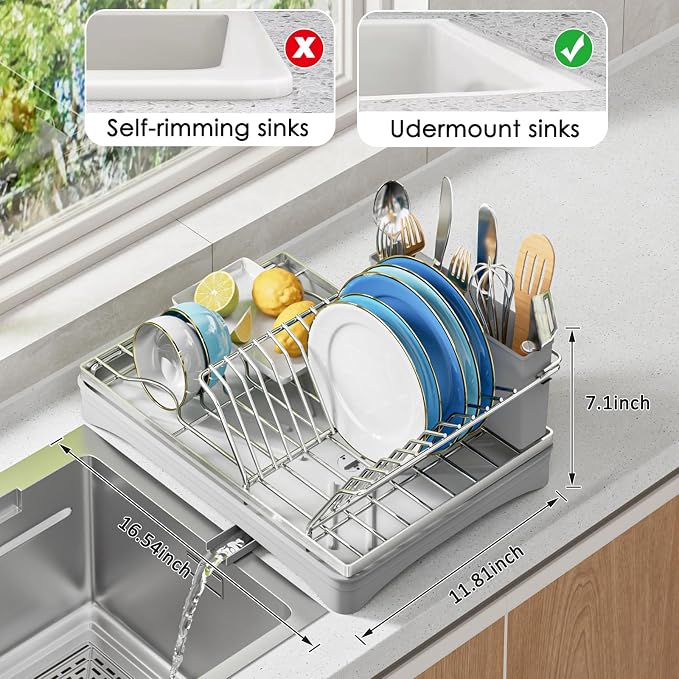 ANTOPY 304 Stainless Steel Dish Drying Rack - Image 2