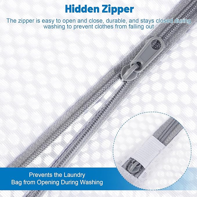 4-Pack Durable Honeycomb Mesh Laundry Bags - Image 4