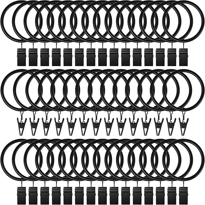 Lansian 72 Pack Curtain Rings by Lansian
