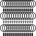 Lansian 44 Pack Curtain Rings by Lansian