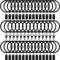 Lansian 100 Pack Curtain Rings by Lansian