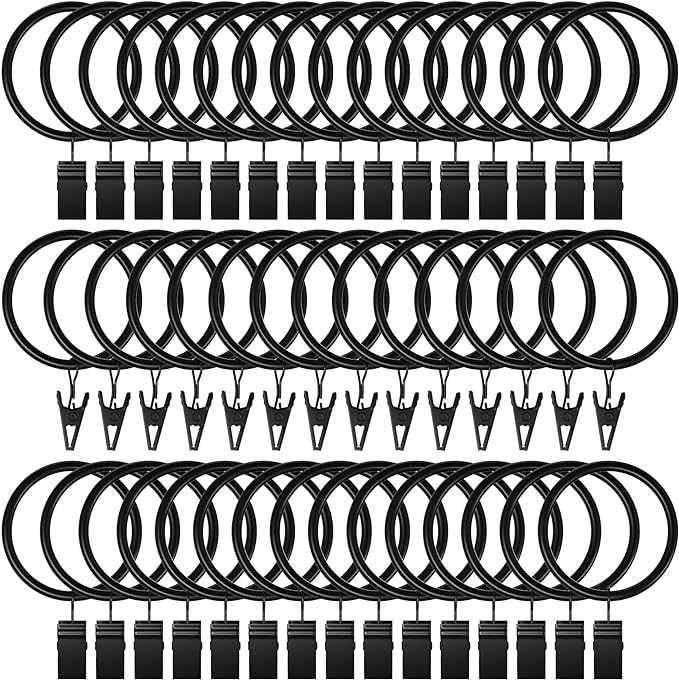 Lansian 100 Pack Curtain Rings by Lansian